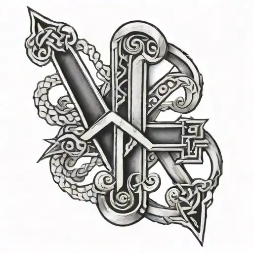 Bind Rune tattoo design idea