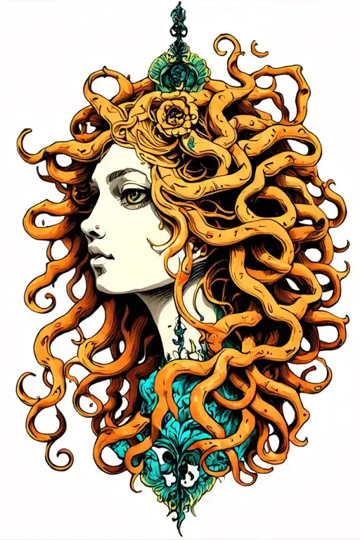 Medusa tattoo design idea