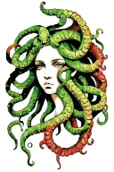 Medusa tattoo design idea