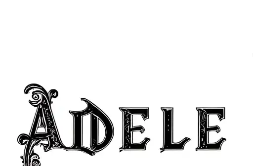 "Adele
" tattoo design idea