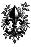 fluer de lis tattoo design idea