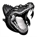 Alligator tattoo design idea