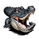 Alligator tattoo design idea