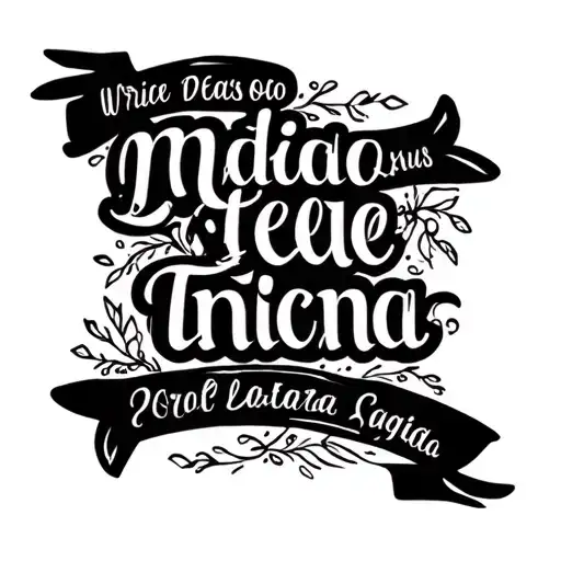 write family and friends with Spanish writing and Mexican patterns tattoo design idea