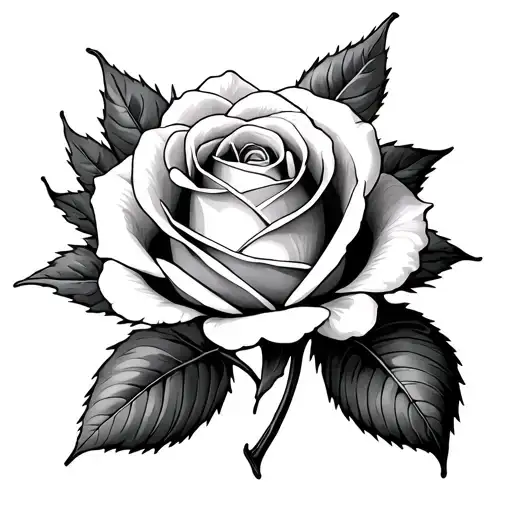 single small rose, elegant and delicate, beautiful, love, principito, petit prince, exclusivity tattoo design idea