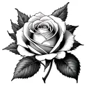 single small rose, elegant and delicate, beautiful, love, principito, petit prince, exclusivity tattoo design idea