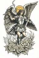 St Michael tattoo design idea