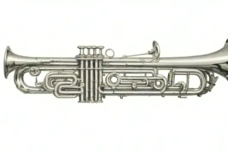 trumpet tattoo design idea