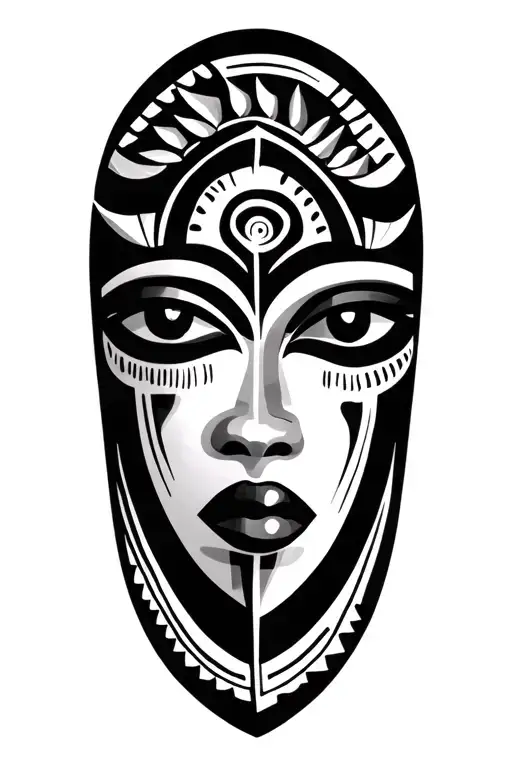 African tribal patterns tattoo design idea