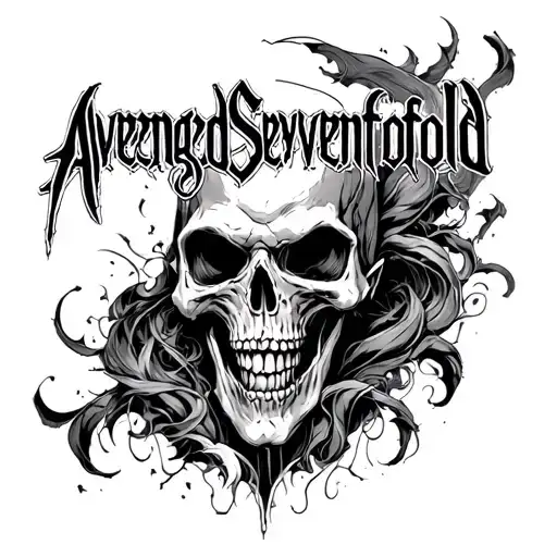 avenged sevenfold nightmare album cover tattoo design idea