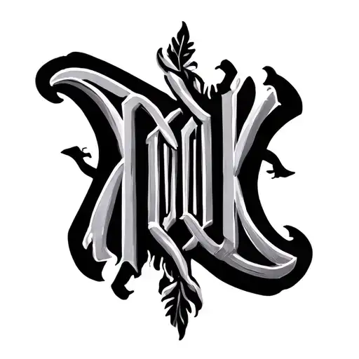 Two Word Ambigram Generator tattoo design idea