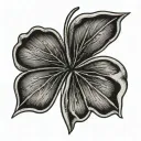 06/01/2005 in roman numerals with a 5 leaf clover  tattoo design idea