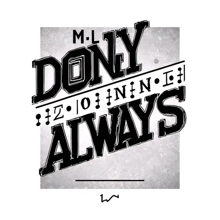 "MLY DONNIE ALWAYS " Morse Code bar Numbers tattoo design idea