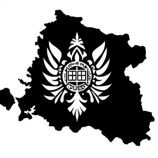 bosnia map with flag tattoo design idea