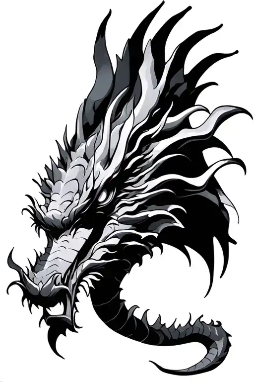 Filler dragon design tattoo design idea