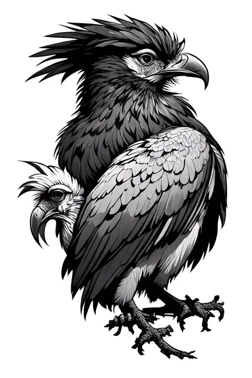 helluva boss stolas and octavia  tattoo design idea