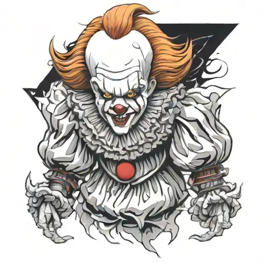 Pennywise tattoo design idea