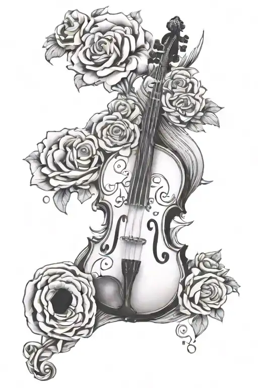 Name Layla Ann Melody, Music without instruments tattoo design idea