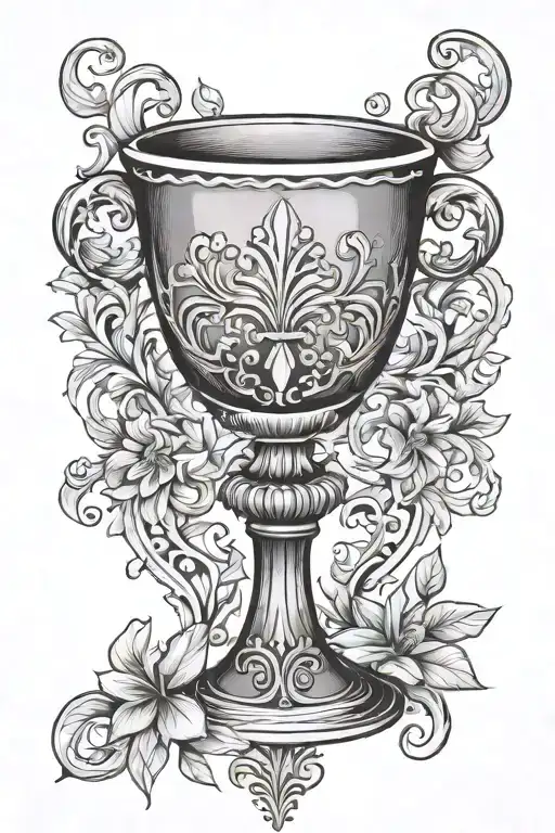 chalice tattoo design idea