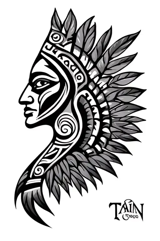 taino dominican Republic tattoo design idea