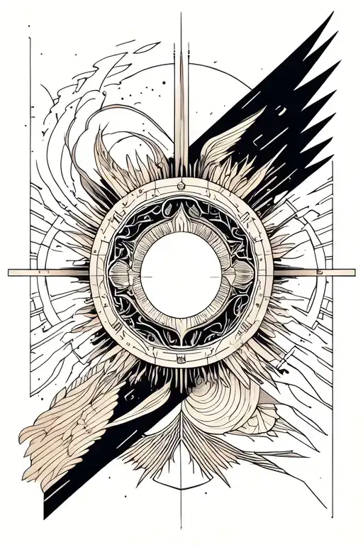 Helios mythology tattoo design idea