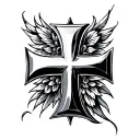 maltese cross tattoo tattoo design idea
