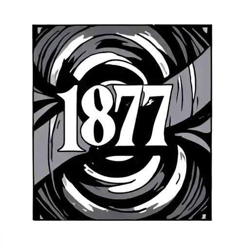 1987 Roman Numerals tattoo design idea