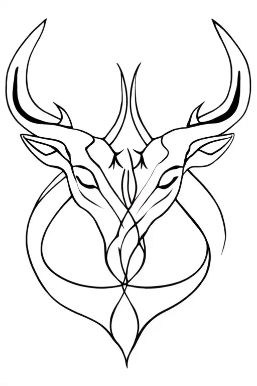 taurus and virgo zodiac sign intertwined tattoo design idea