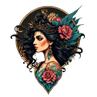 Nike Goddess tattoo design idea