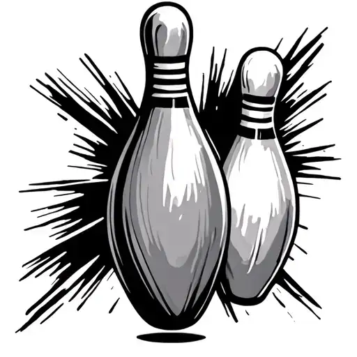 Bowling Pin tattoo design idea