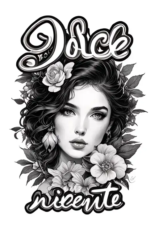 "Dolce Far niente" text that says tattoo design idea
