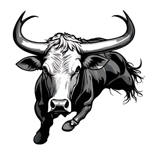 Bull Rider tattoo design idea