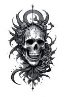 Chaos and order tattoo design idea