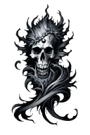 Chaos and order tattoo design idea