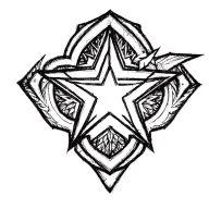 star tattoo design idea