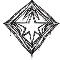 star tattoo design idea