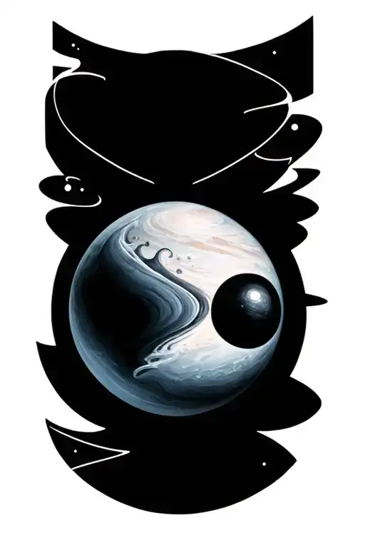Uranus tattoo design idea