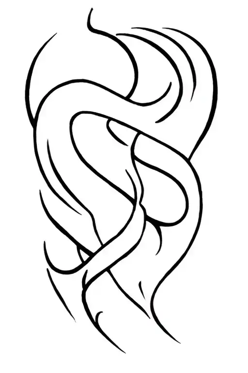 Small design a bit aggressive from heaven and hell tattoo design idea