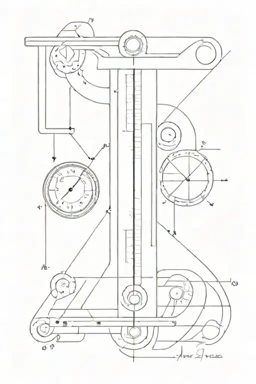 measuring device tattoo design idea