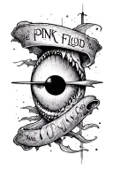 pink floyd the wall meddle tattoo design idea