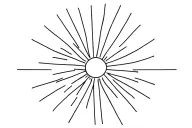 sun rays tattoo design idea
