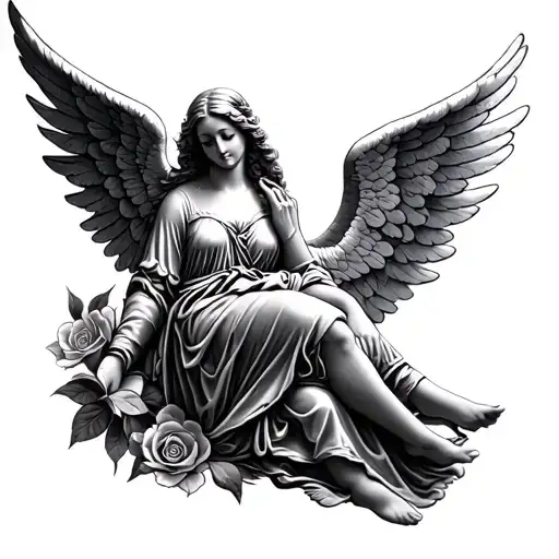 something memorable related to my mother who unfortunately passed away.. an angel or the image placed and recreated as a tattoo design idea