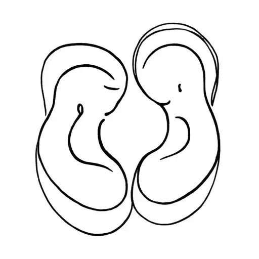  miscarriage of twins tattoo design idea