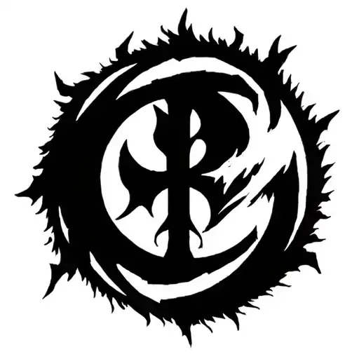 fairy tail anime symbol with bleach anime symbol incorporated tattoo design idea