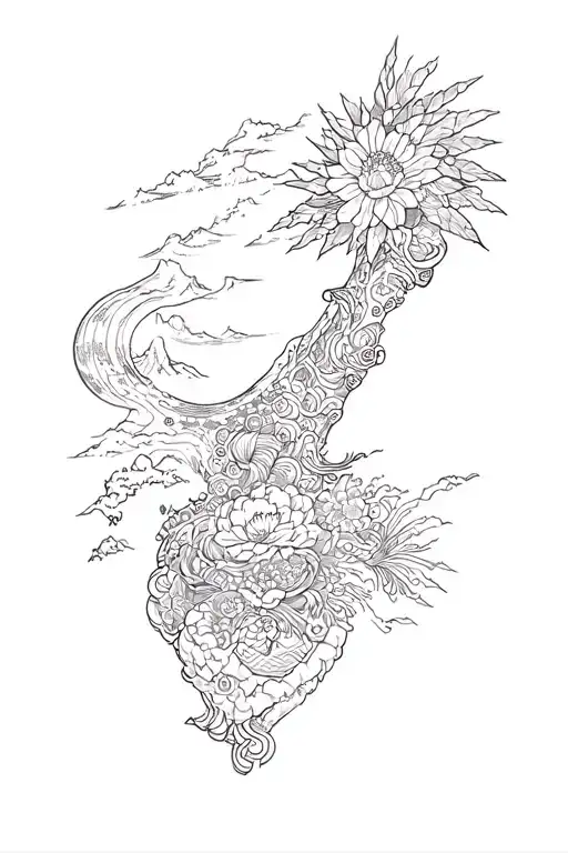 Guam AND Japan tattoo design idea
