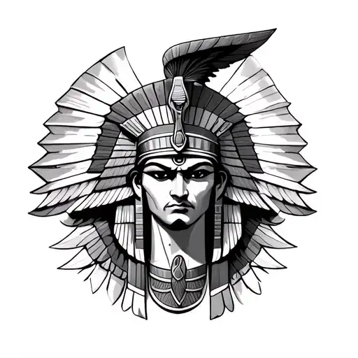 Horus God tattoo design idea