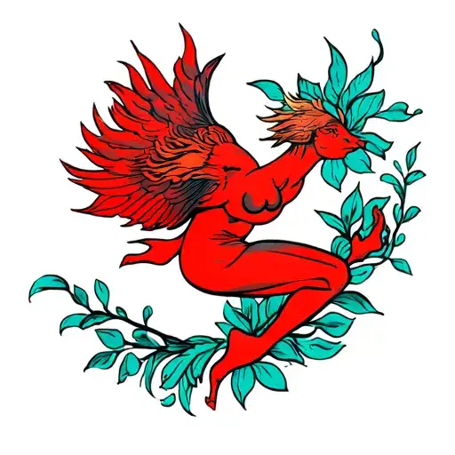 running freely tattoo design idea