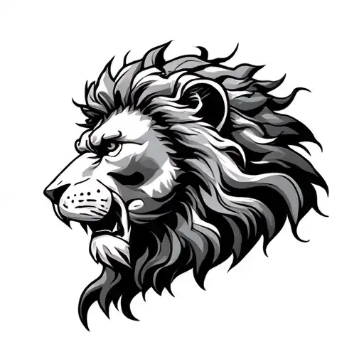 Hercules With Lion Head tattoo design idea