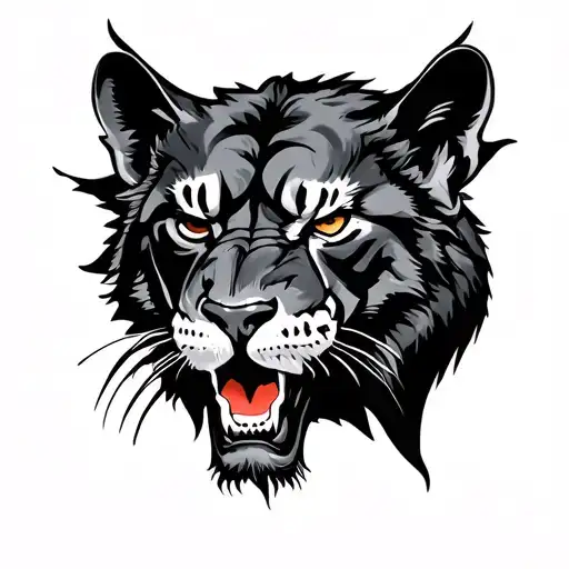 pantera tattoo design idea