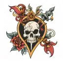 qos spade tattoo design idea